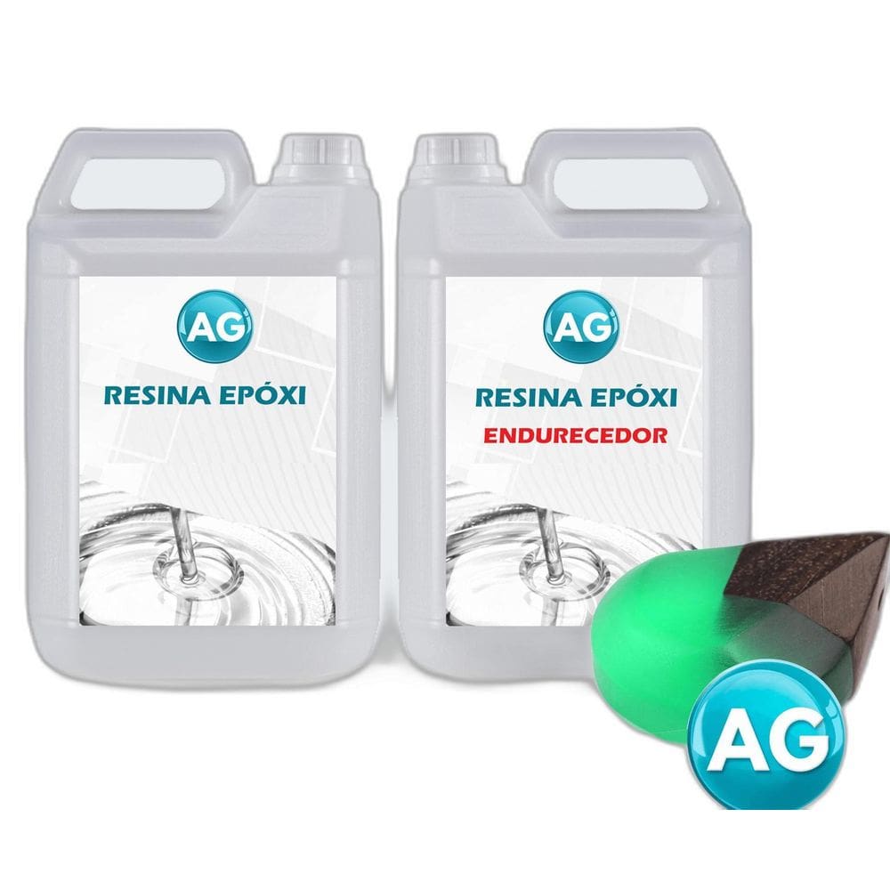 Resinas Epóxi 1Kg + Corante Semi-Transparente Verde Ag Baixa