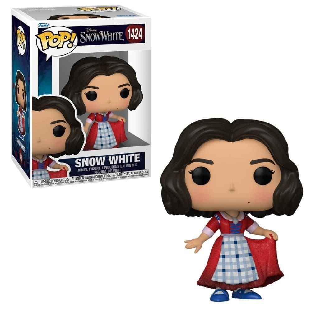 Boneco Funko Pop Disney Branca De Neve Branca Vestido Xadrez