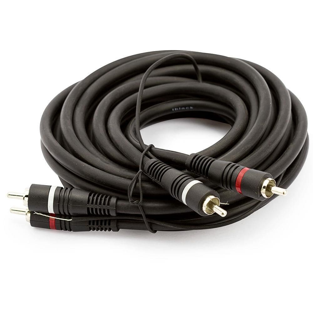 Cabo 2+2 Rca Profissional Com Fio Terra - 3 Mt
