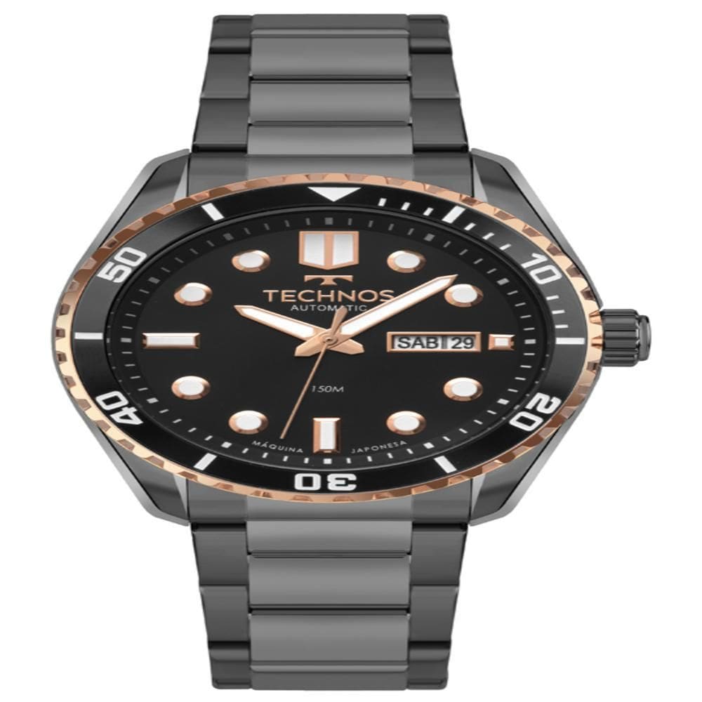 Relógio Technos Masculino Acqua Preto - 8205Oy/1P