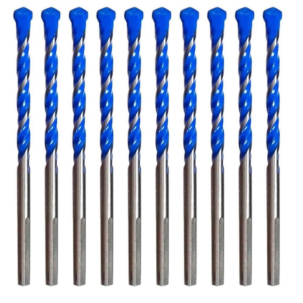 Kit 10 Brocas 6,5Mm Multifunção Multimaterial Fura Tudo Htom