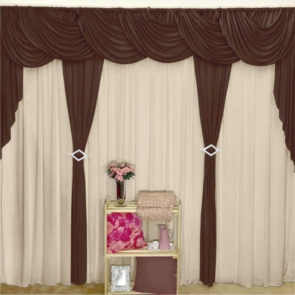 Cortina Brisa Para Varão Em Malha 3,00M X 2,60M Sala Quarto