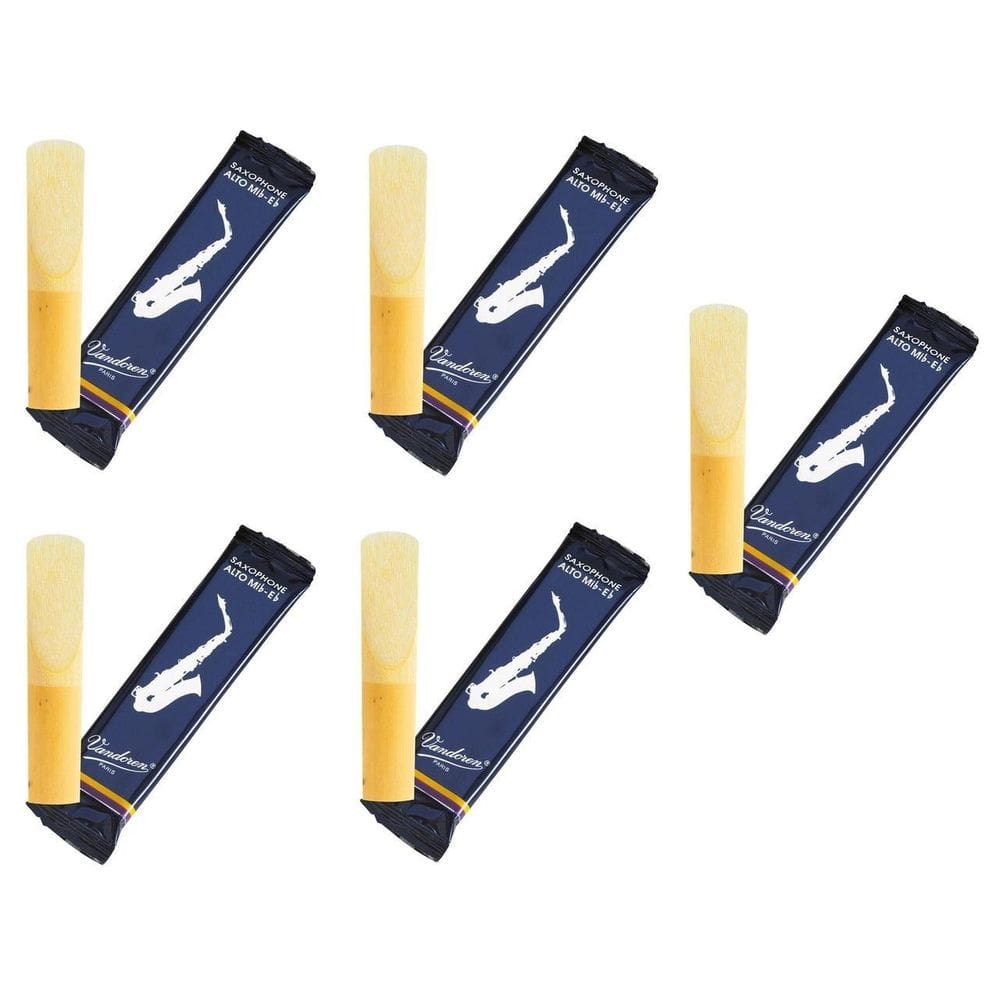 Kit 5 Palhetas Sax Alto Vandoren 1.5