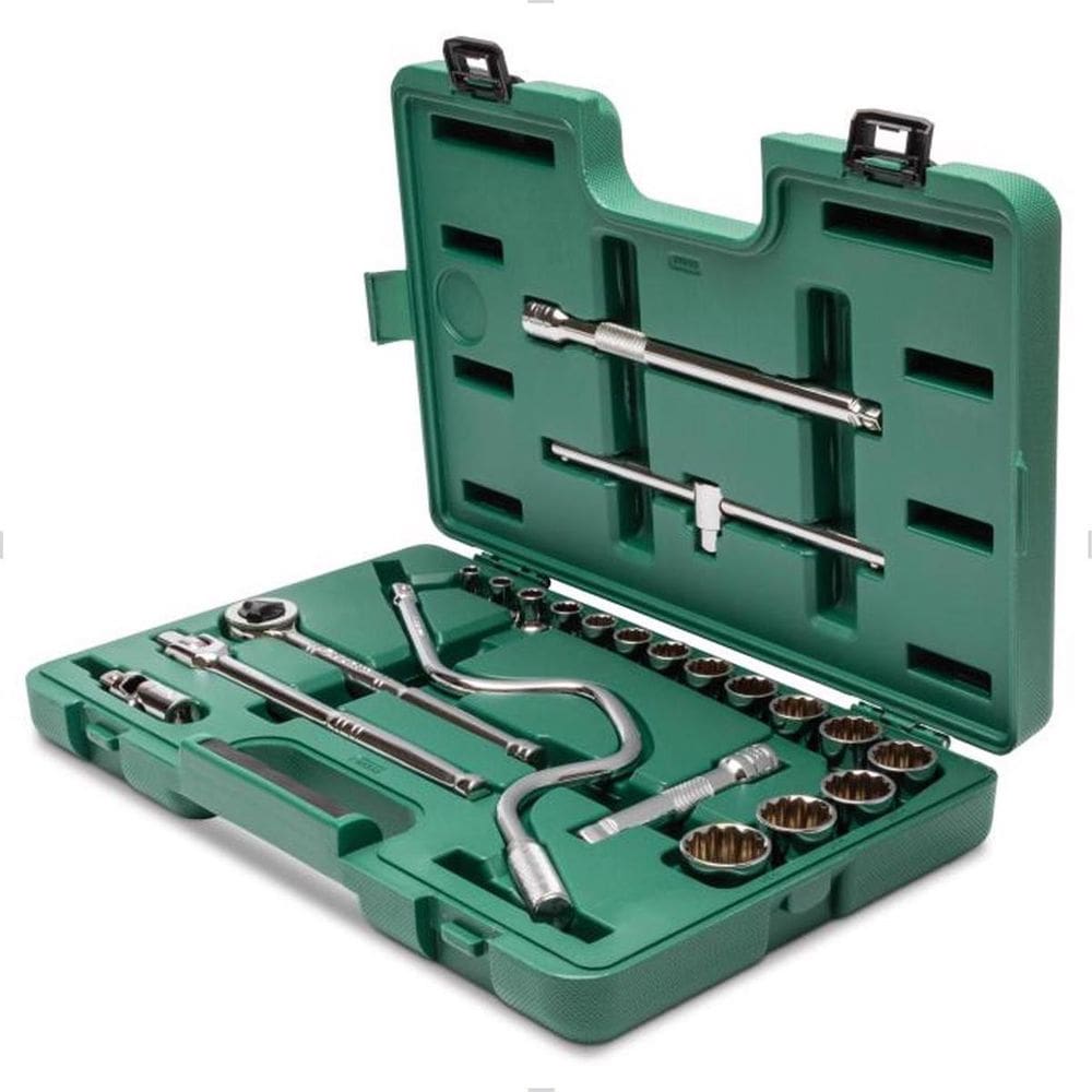 Jogo De Soquetes Estriados 22 Peças 1/2 Pol. St09088Sj Sata