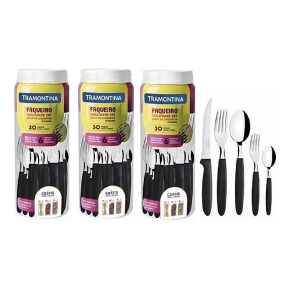 Faqueiro Ipanema Aço Inox 30 Pçs 23398088 Tramontina 3 Peças