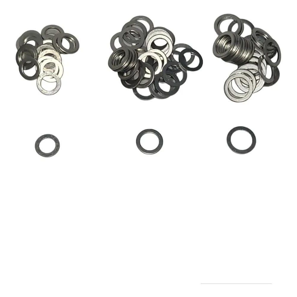 2X Kit Arruelas Alumínio Vedação Bujão Carter 12/14/16Mm-50U
