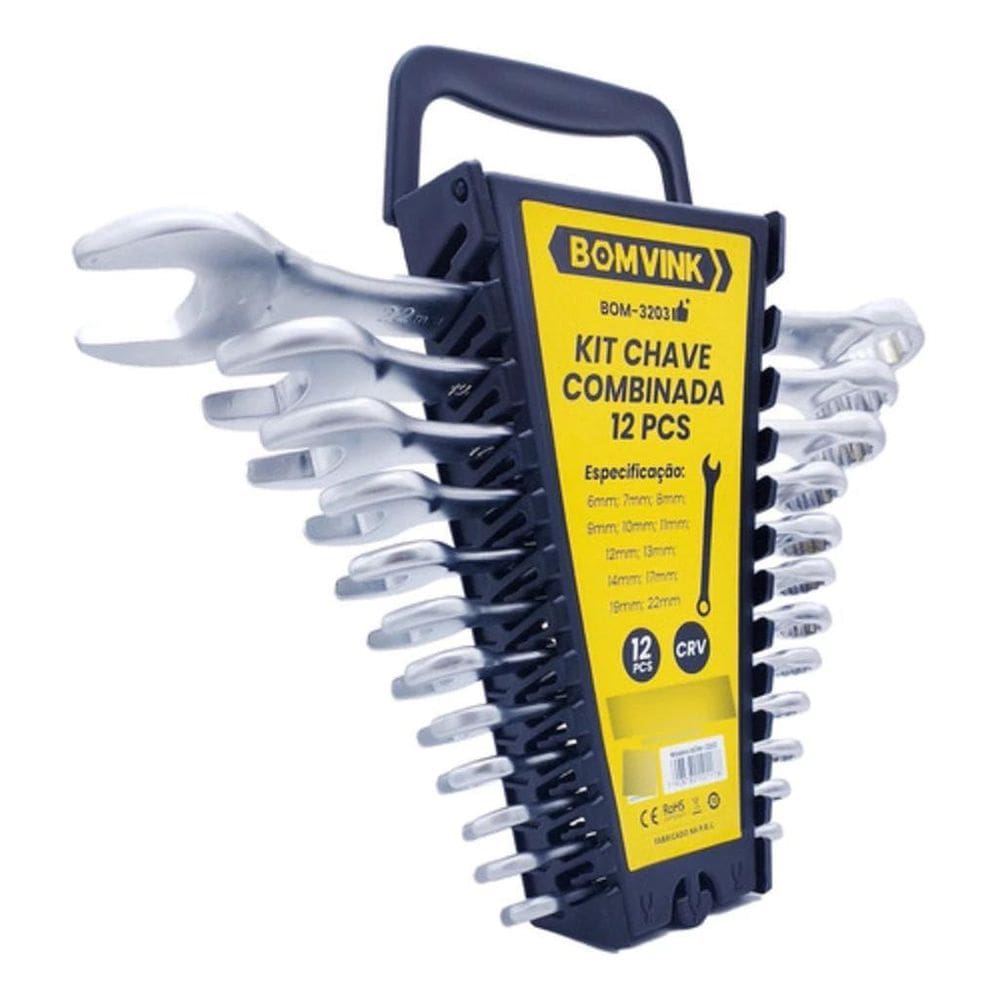 Kit Chave Combinada 12Pçs - Bom-3203