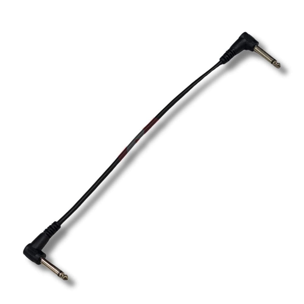 Unidade Cabo P10 90º Em L Para Pedal Efeitos 25Cm Preto Mxt