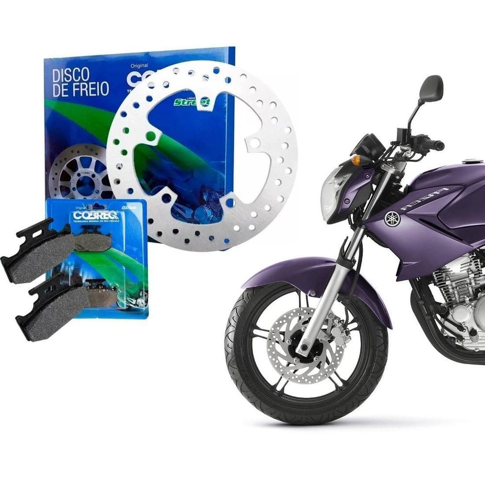 Disco Pastilha Freio Traseiro Cobreq Fazer 250 2005 A 2015