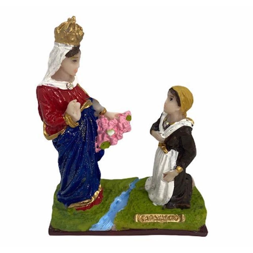 Imagem Nossa Senhora De Caravaggio Em Resina 12 Cm