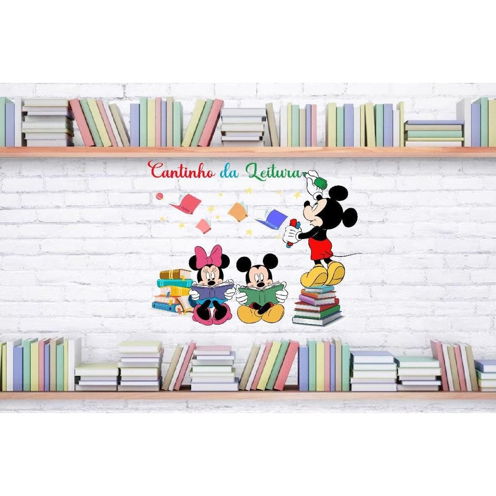 Adesivo De Parede Cantinho Da Leitura - Mickey