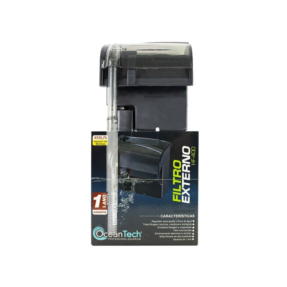 Filtro Hang-On Oceantech Hf-400 450Lh Aquário 90L - 220V