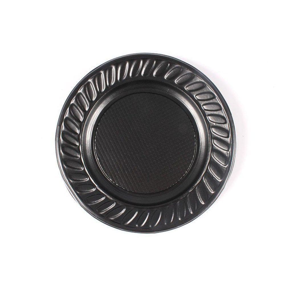 Prato Descartável 15Cm 10Un Preto