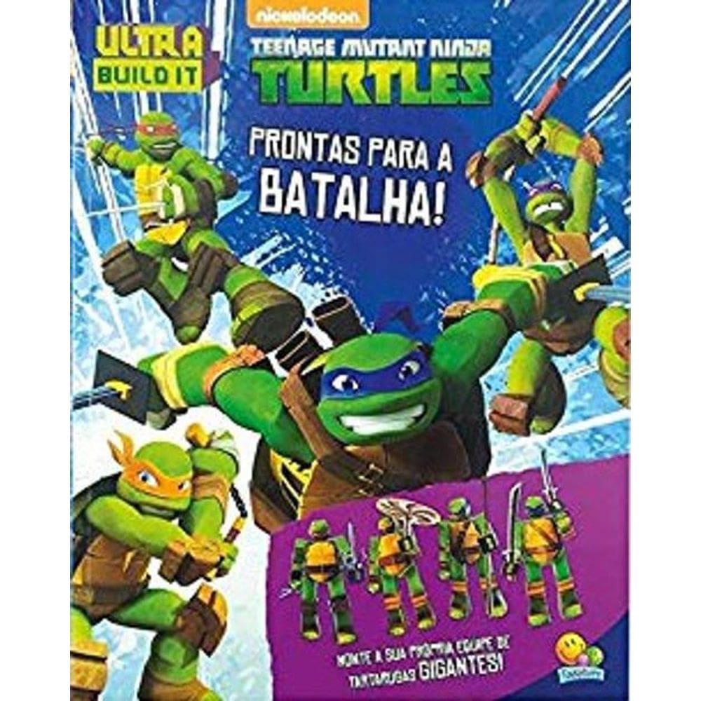 Livro Ultra Build It Ninja Turtles Prontos Para A Batalha