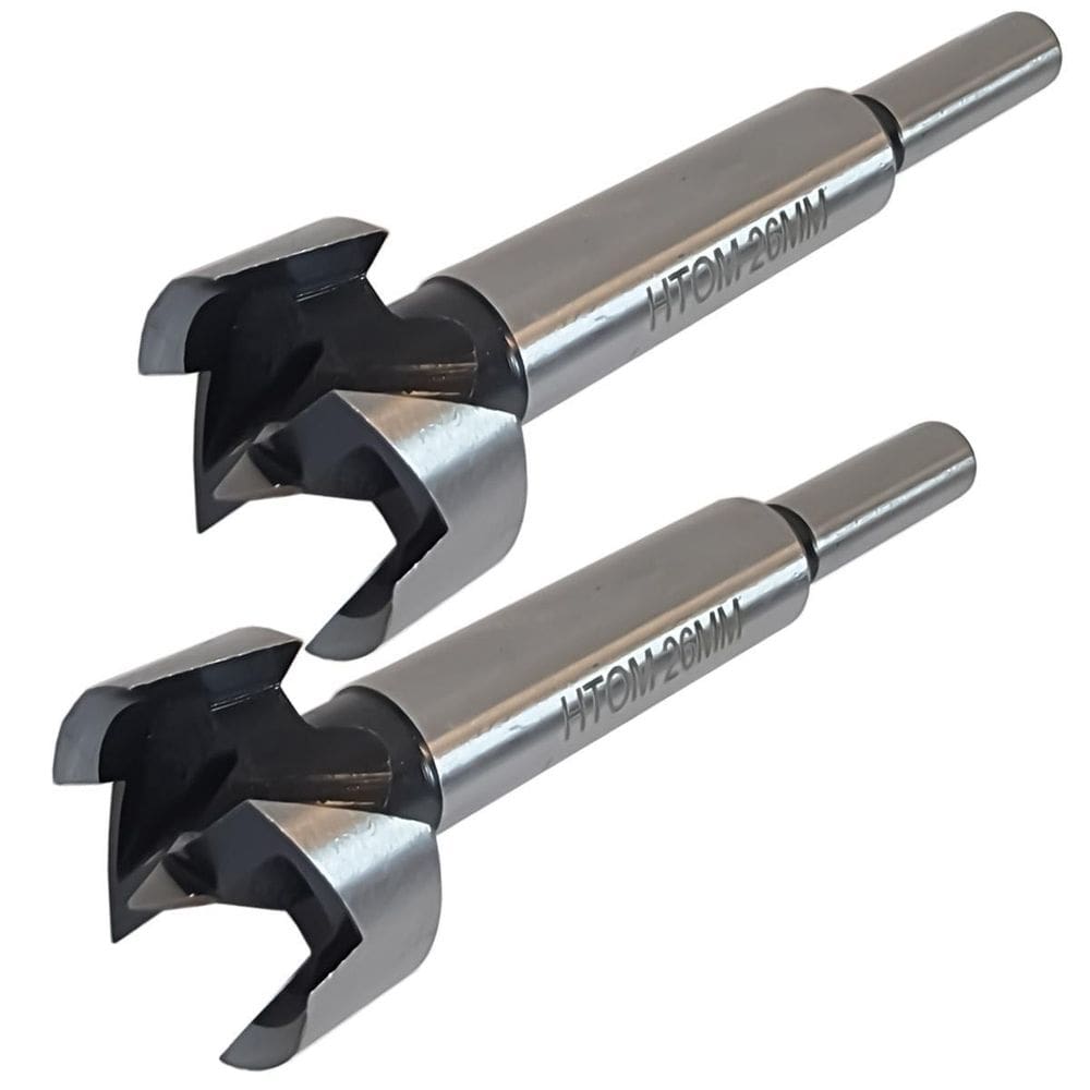 Kit 2 Broca Forstner 26Mm Furadeira Madeira Dobradiça Caneco