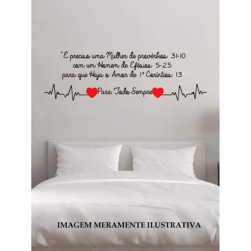 Adesivo De Parede Frase Para Todo Sempre Mod01