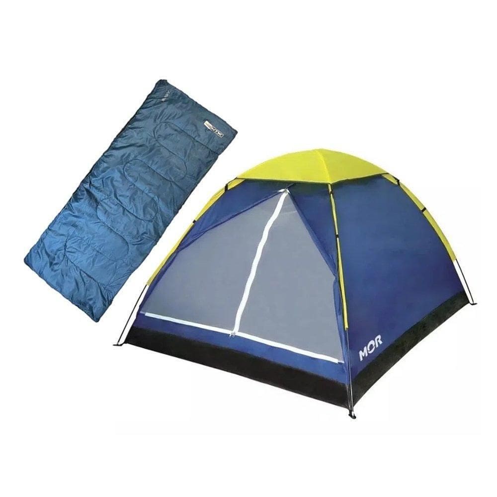 Saco Dormir Bugy Solteiro Nkt 8C E 15C + Barraca Iglu 4 P