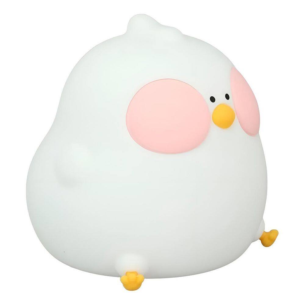 Luminária Galinha Led Mesa Infantil Silicone Rgb Recarregáve