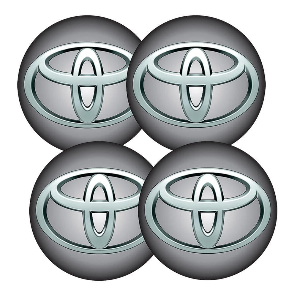 Jogo Bottom/ Emblema Para Calota Toyota 51Mm Degrade 4...