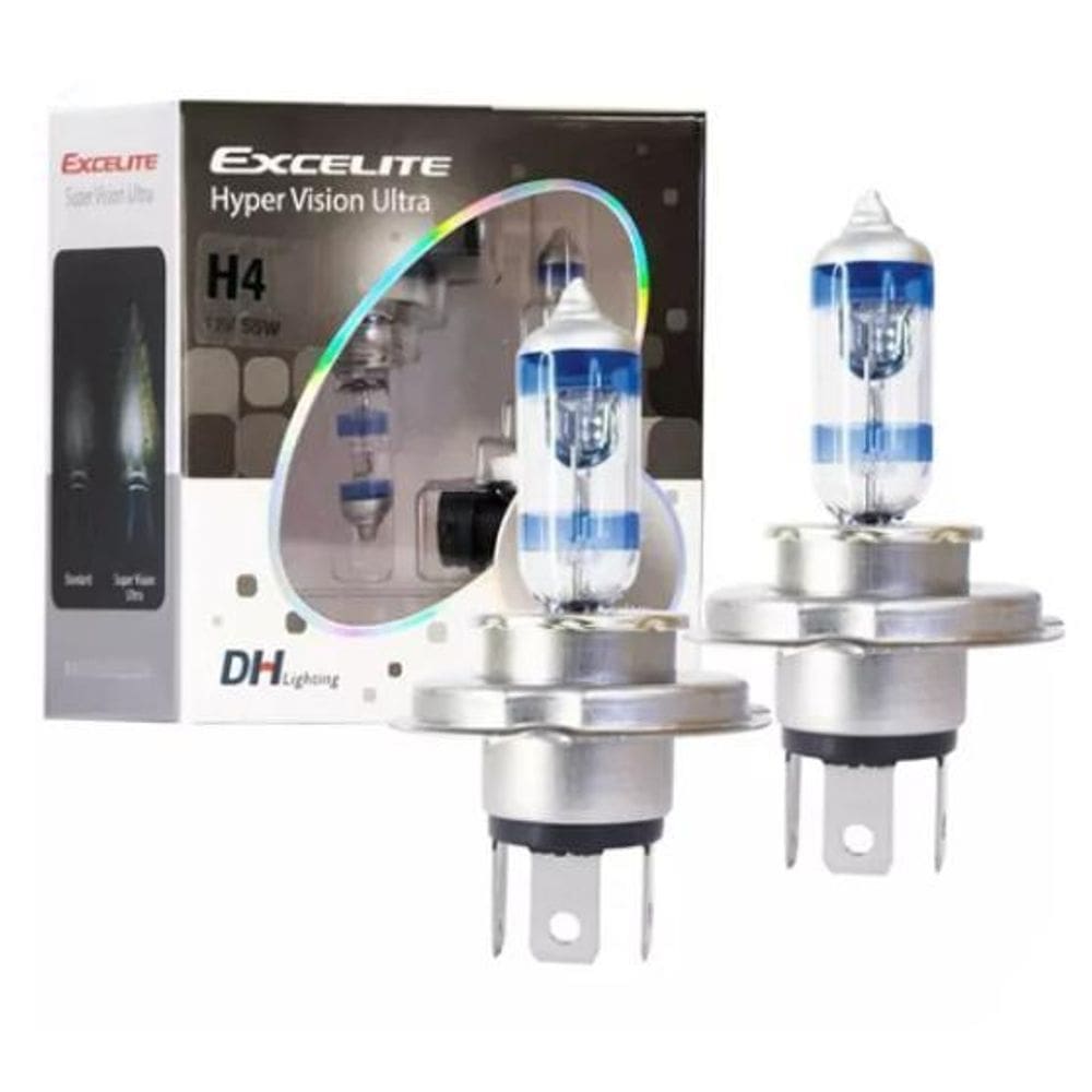 Par Lampada H4 Hyper Vision Ultra 12V 60/55W Excelite