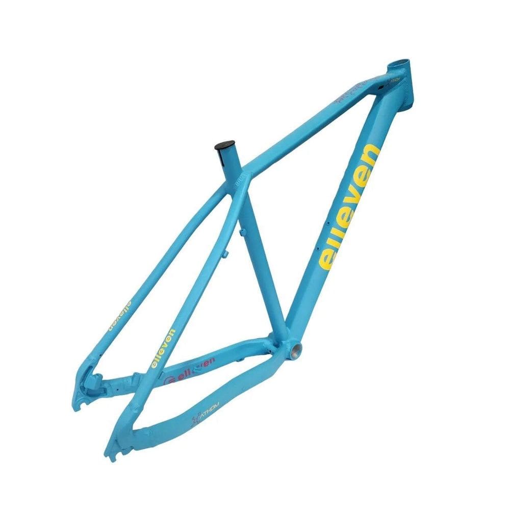 Quadro Bicicleta Aro 29 New Athom T15 X 27.2Mm Azul/Amarelo