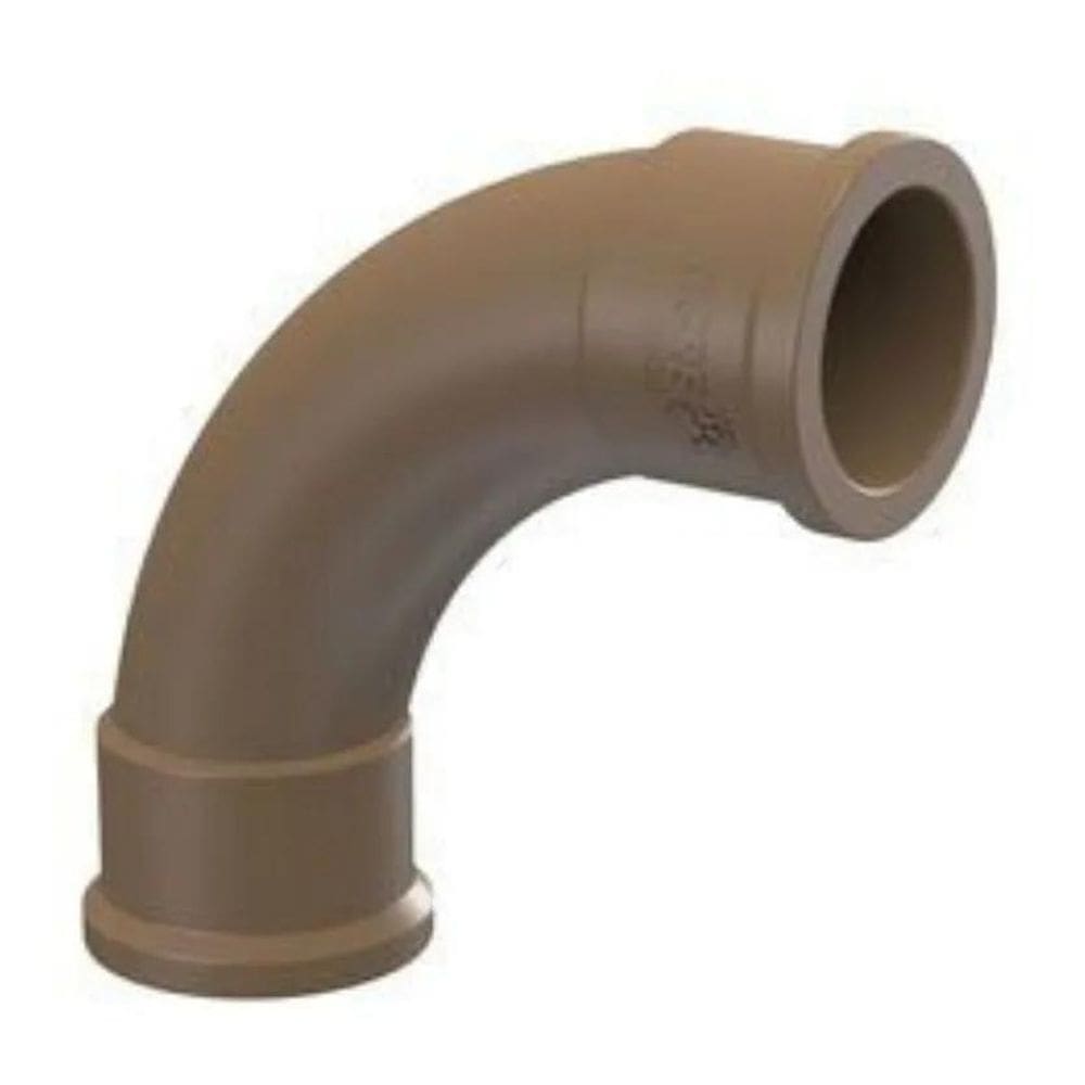 2X Curva Longa Pvc Marrom Soldável 50Mm 90º Tigre