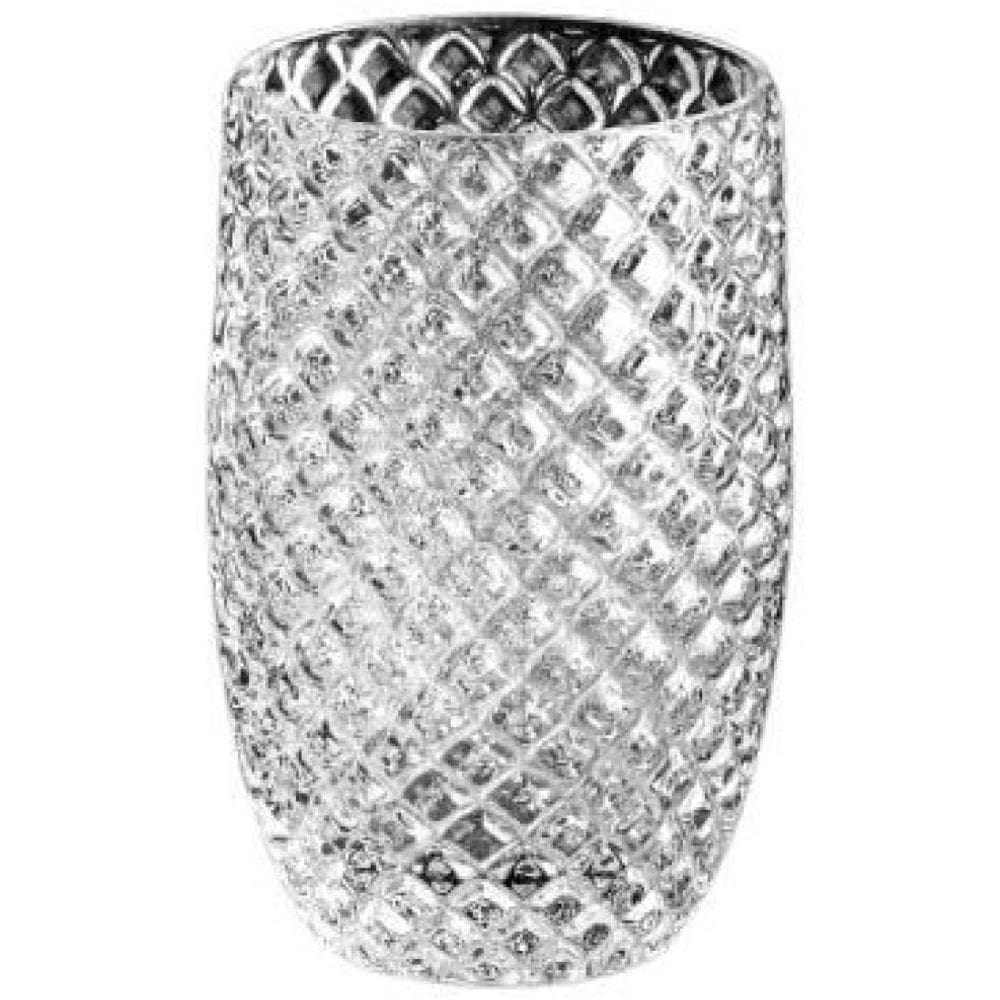 Vaso Em Cristal Murano Transparente - São Marcos 29Cm