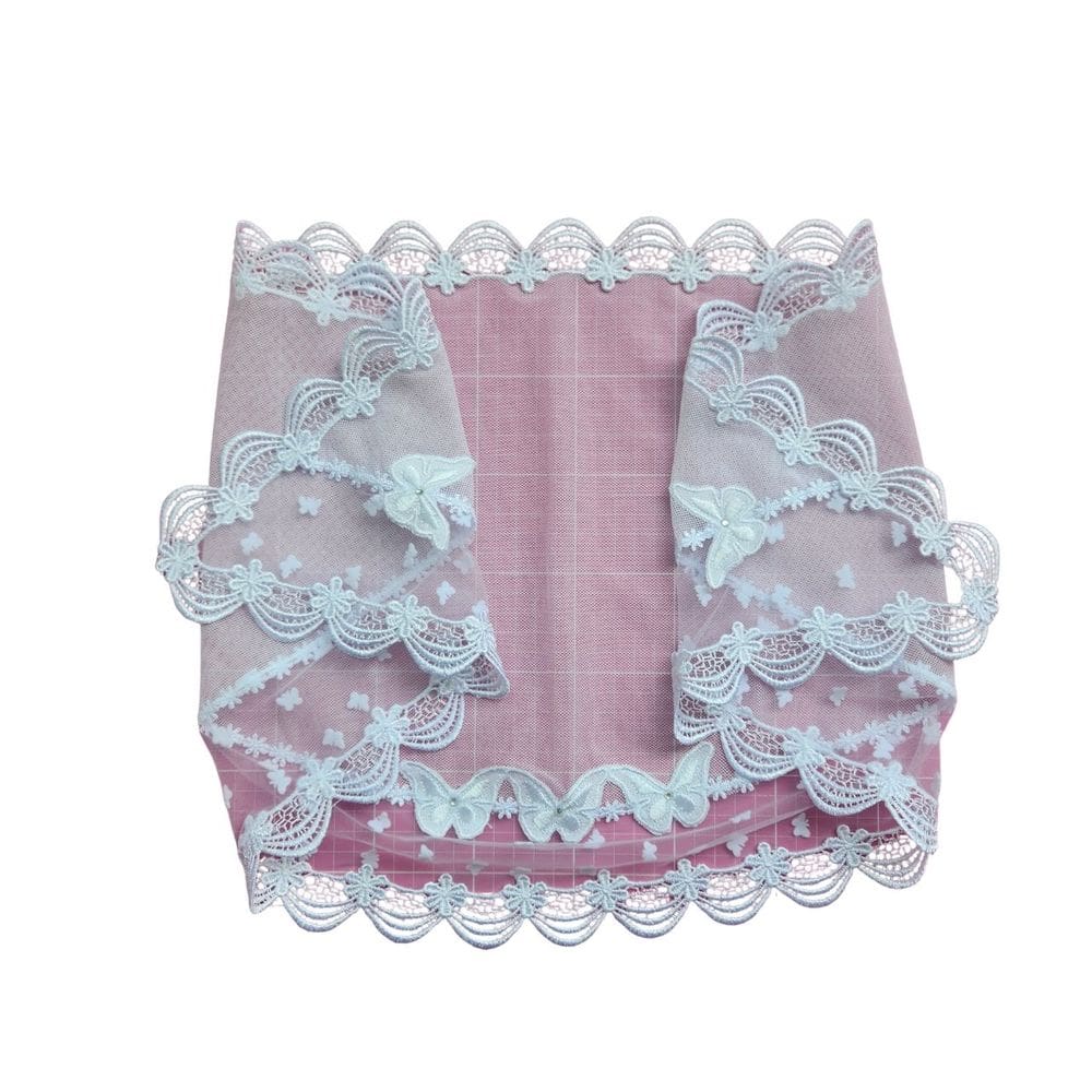 Véu CCB Bebê Borboleta  Com Aplicação  0 a 3 Anos