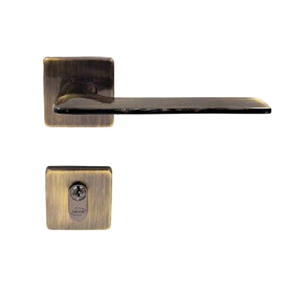 Fechadura Malba Externa Antique Imab 55Mm Ouro Velho + Miolo