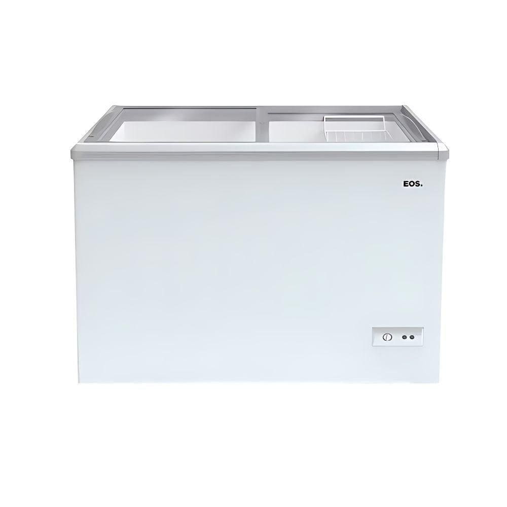 Freezer Expositor Horizontal Dupla Ação 410 Litros Eco Gelo Tampa De Vidro EEH500XX Eos 110V