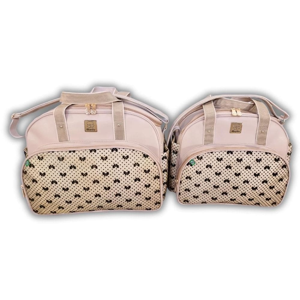 Conjunto Bolsas Maternidade Bebe Menina Menino Flocada