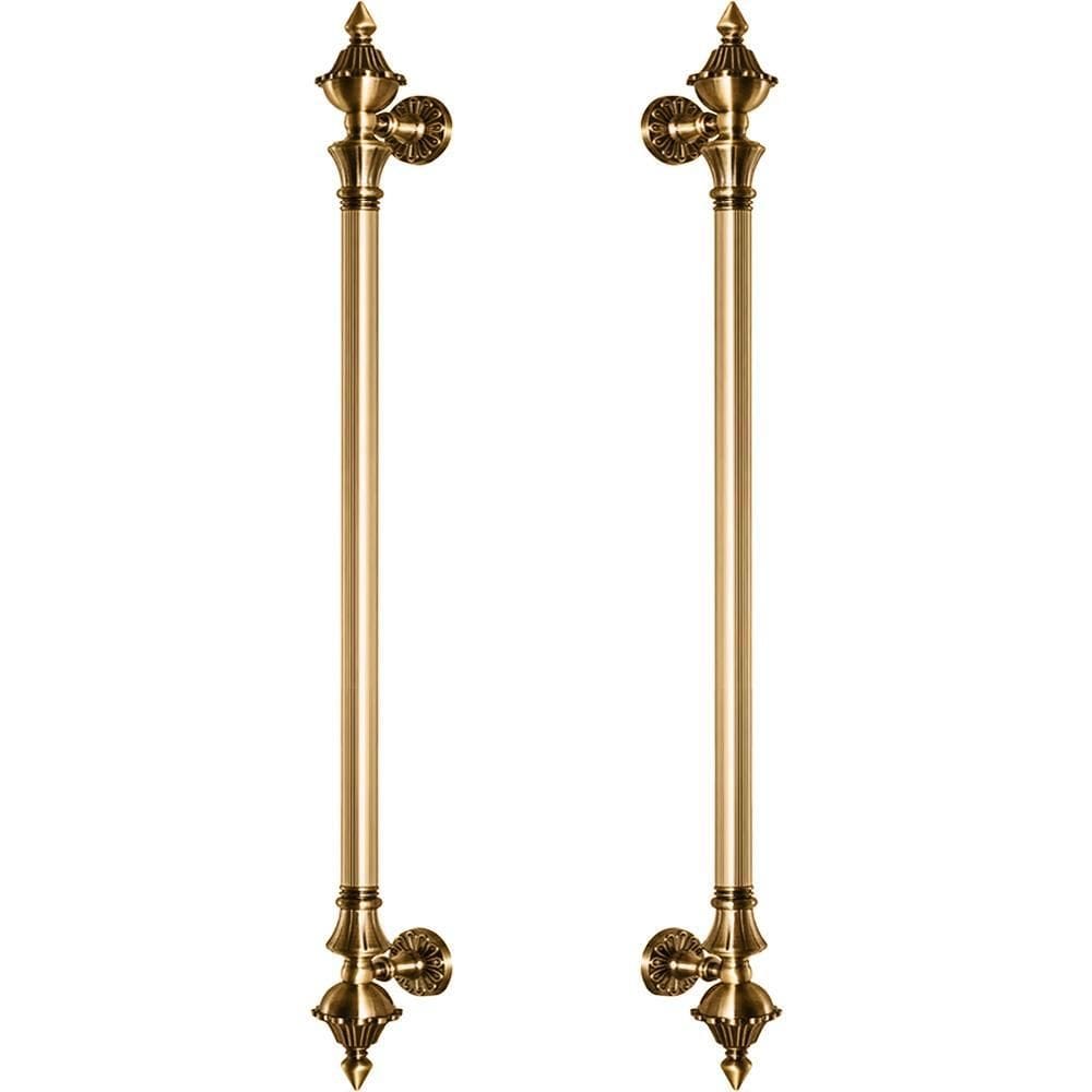 Puxador Duplo Classic 1000Mm Ouro Velho Porta Pivotante