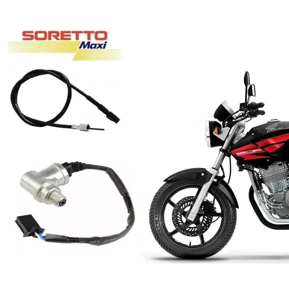 Cabo Soretto + Sensor Velocímetro Cbx 250 Twister Ate 2008