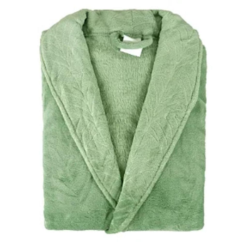 Roupão Microfibra Gola Texturizada Cidreira Tam M