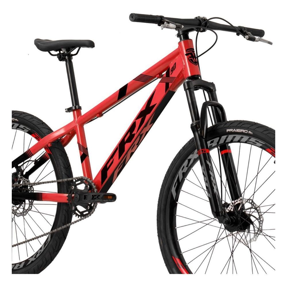 Bicicleta Frx X90 Aro 26 Freeride Coroa Unica Red 14