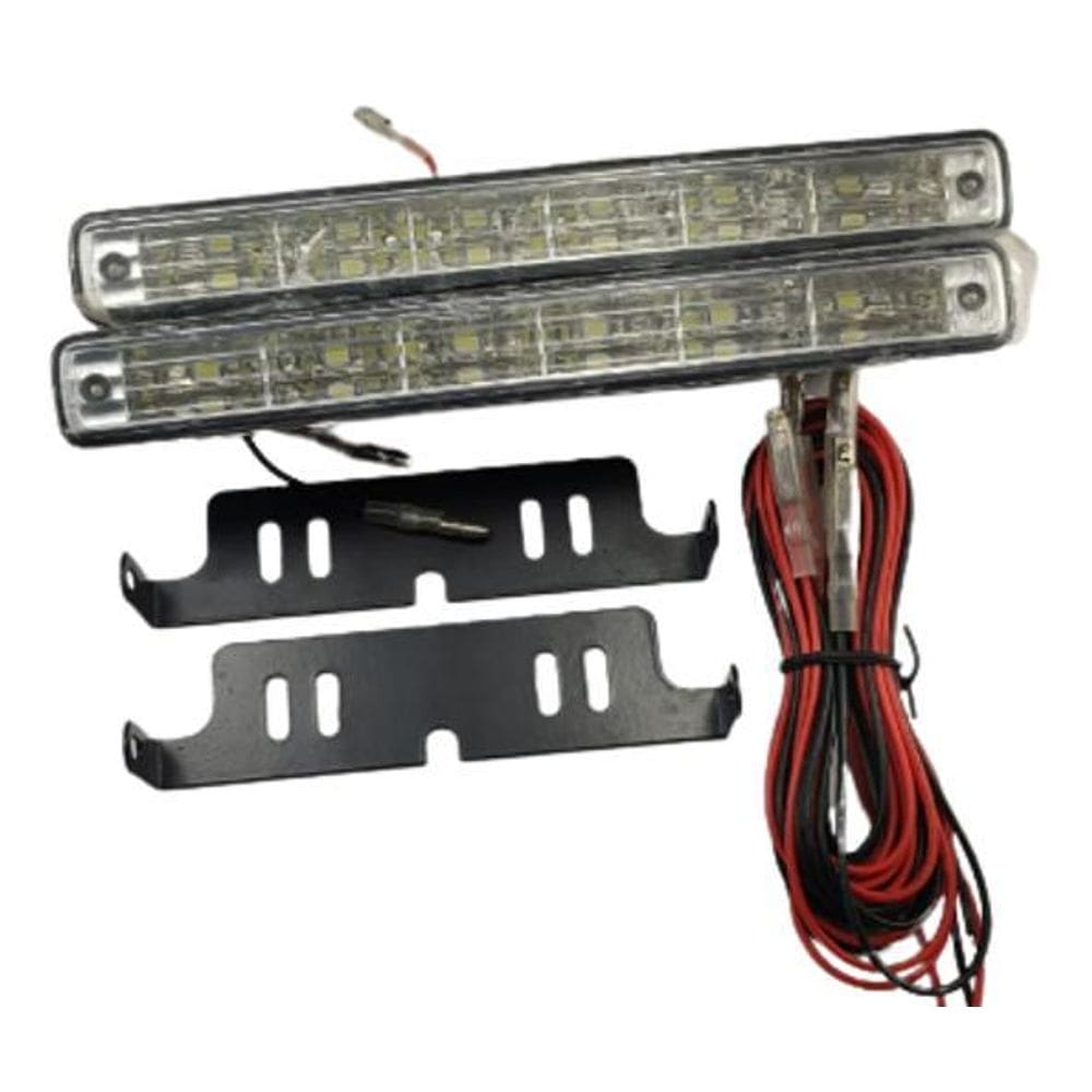 Led Auxiliar Tk1001E Teslla 12V Com 6 Leds Branco Par Únic