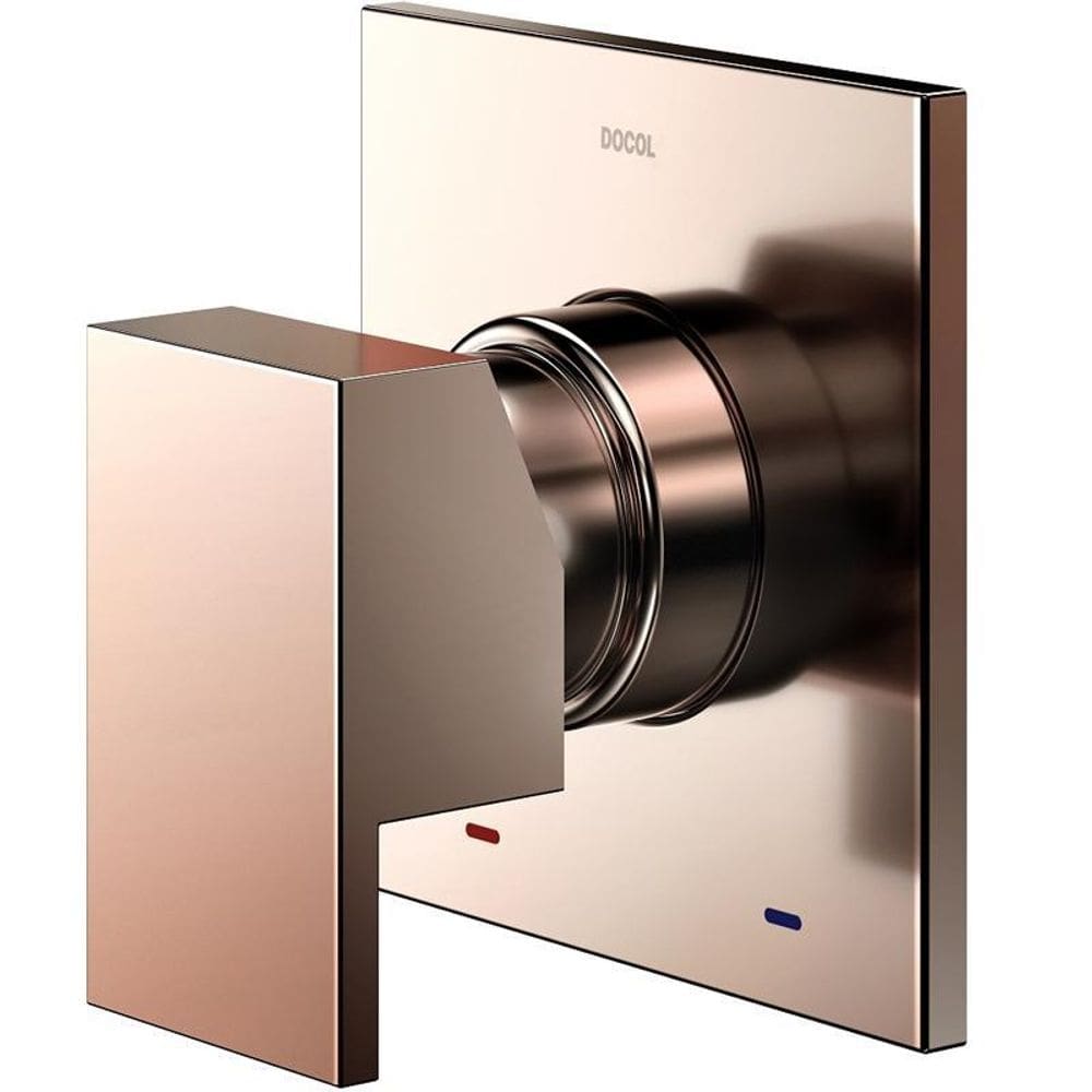 Acabamento Chuveiro Ducha New Edge/Minima Cobre Polido Docol