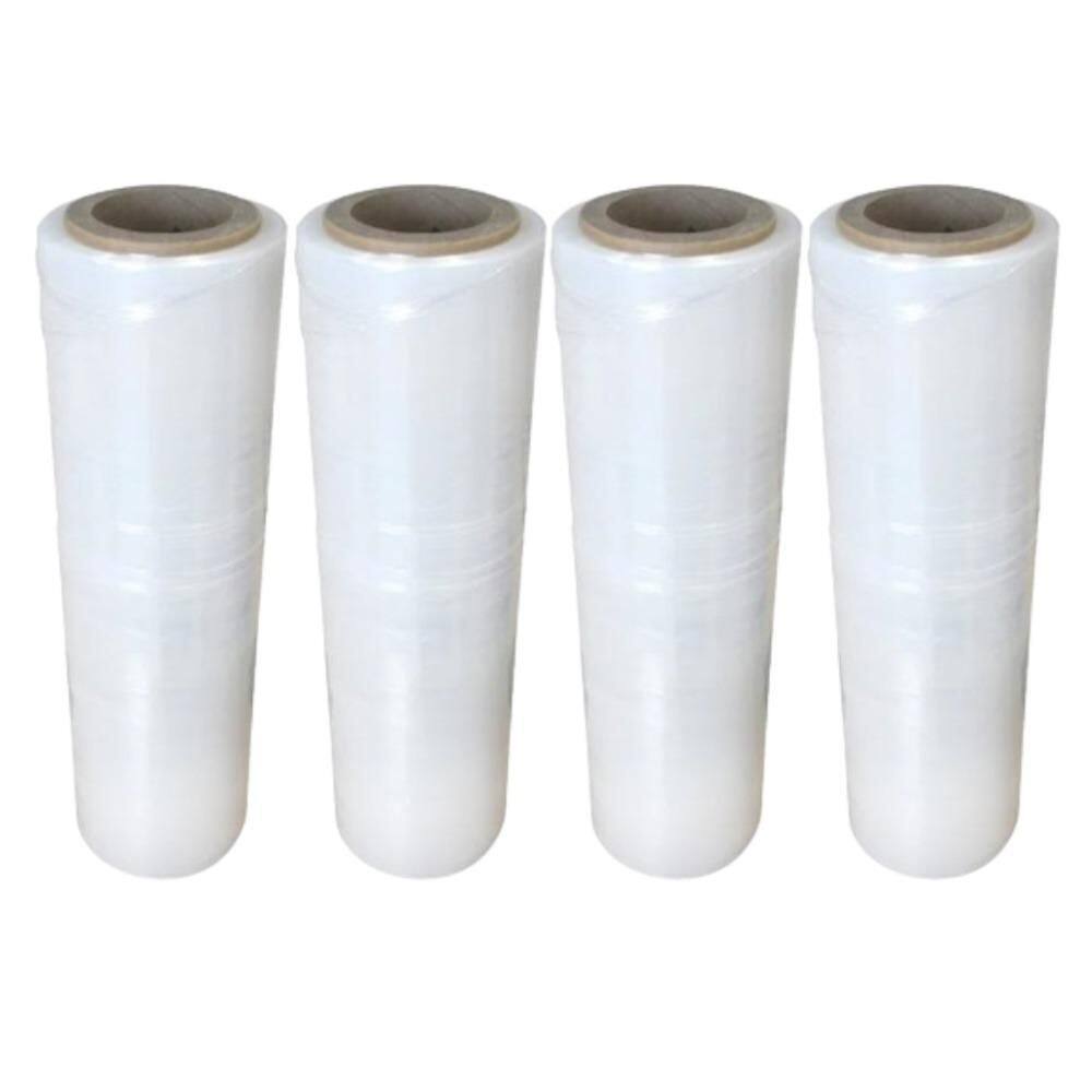Bobina Filme Stretch Transparente Manual 50Cm 16Kg Kit 4 Bob