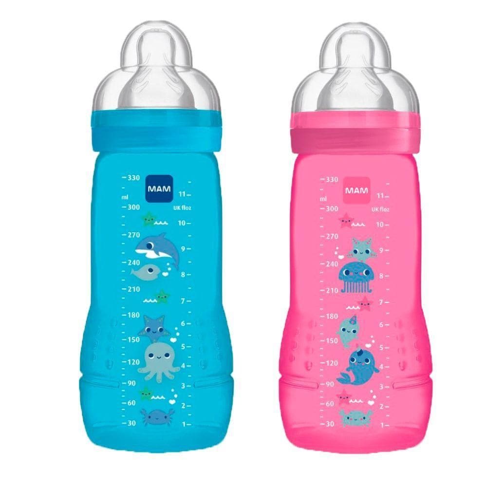 Kit 2 Mamadeira Mam Easy Active - 330Ml 4+ Meses