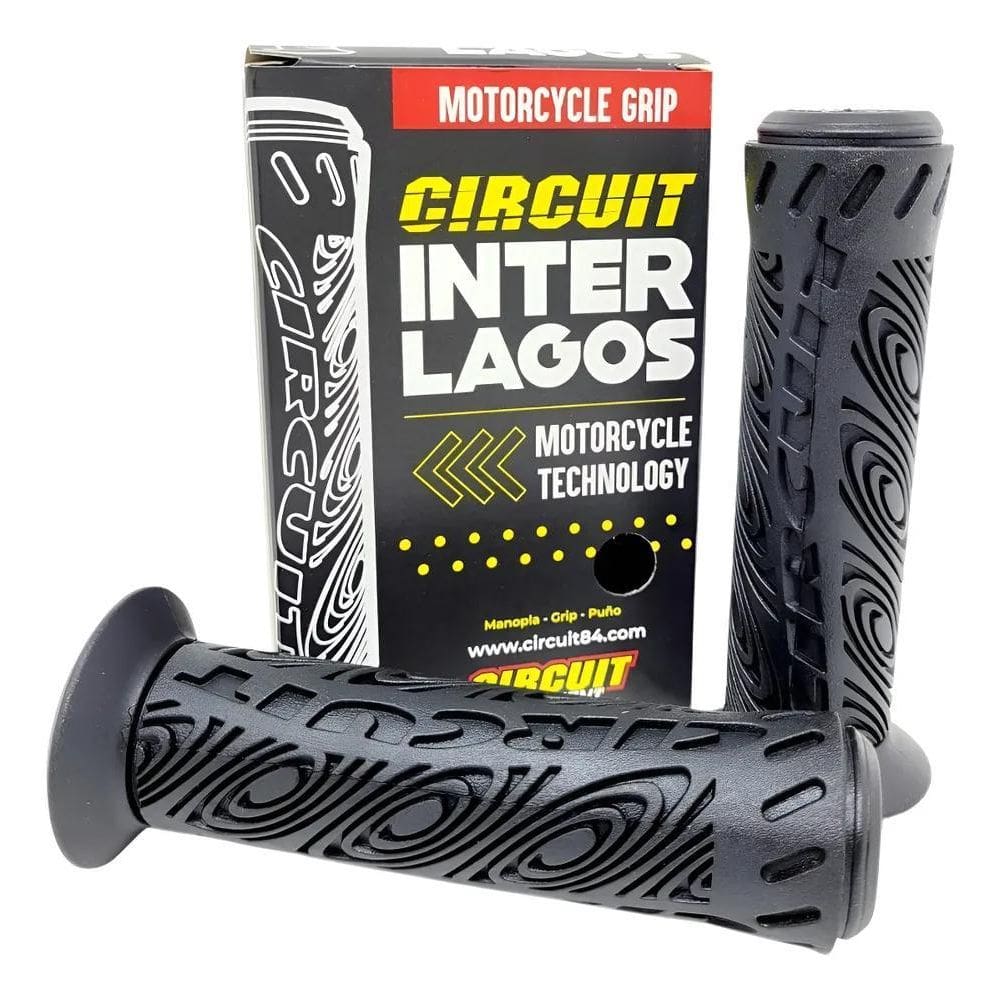 Manopla Punho Moto Circuit Interlagos Preta Par