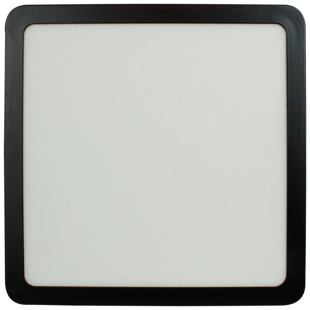 Painel De Led 18 W 6500K Quadrado Sobrepor Preto Foxlux