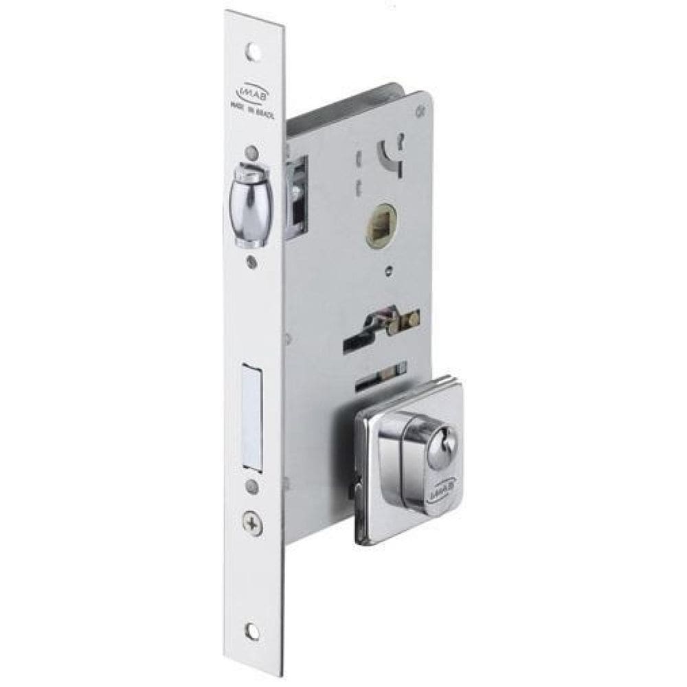 Fechadura Rolete Pivotante Imab 4700 Quadrada Cromada