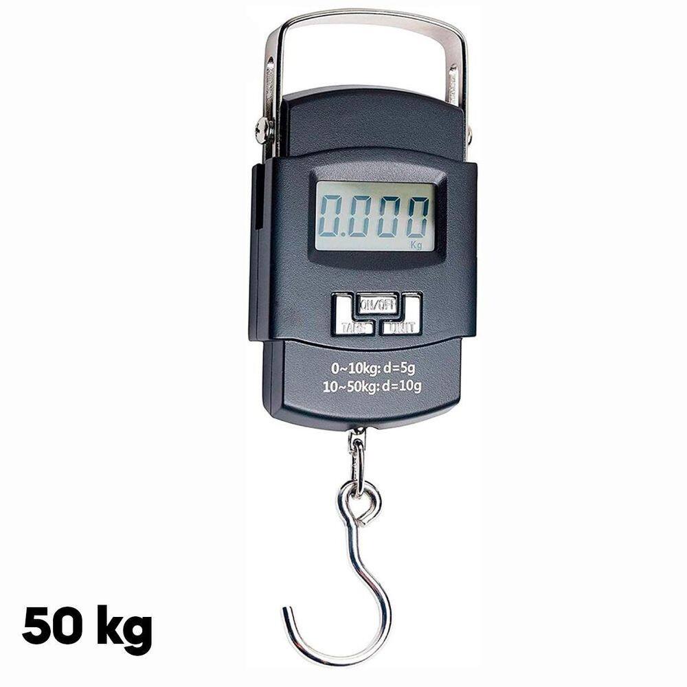 Balança De Mão Portatil Até 50Kg Com Gancho Para Bagagem