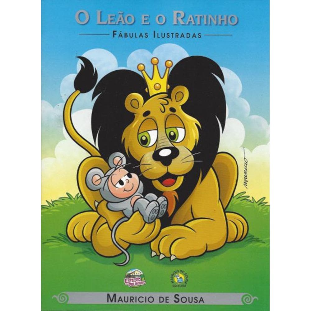 Livro Fábulas Ilustradas Turma Da Mônica O Leão E O Ratinho