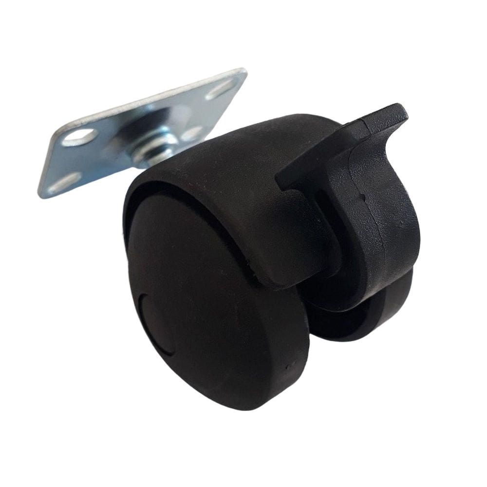 Rodizio Para Móveis De Nylon Com Freio Placa 30X45 Mm S40
