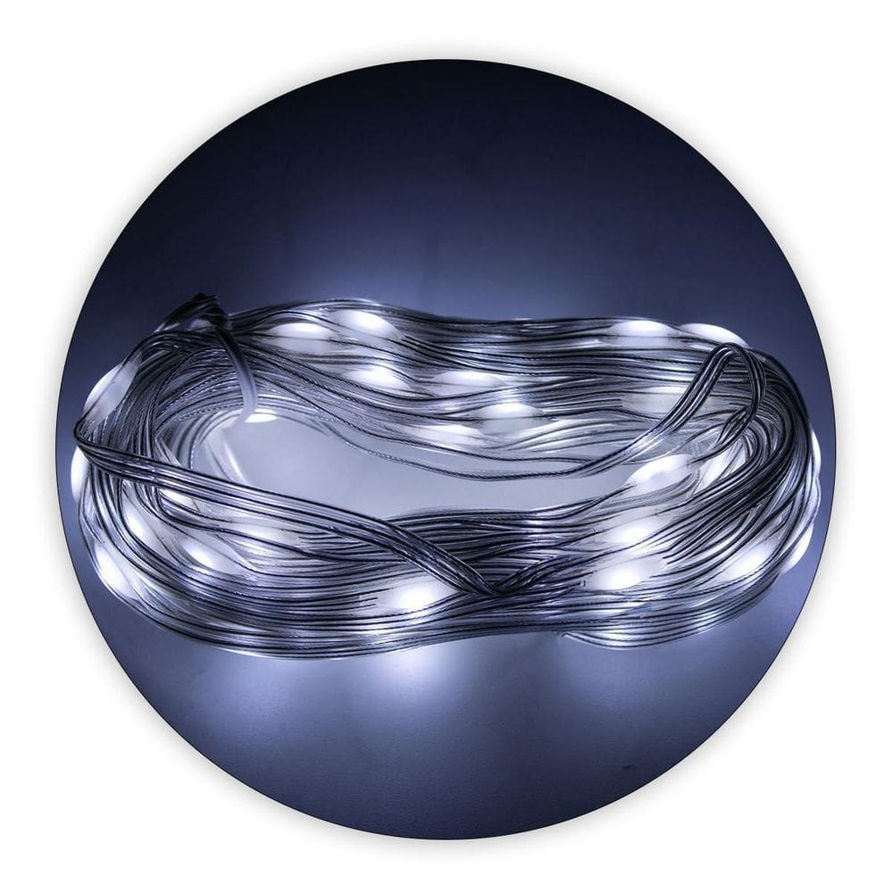 Led Pisca Linha 10m 8 Modos Tomada Branco 110V NO.75691