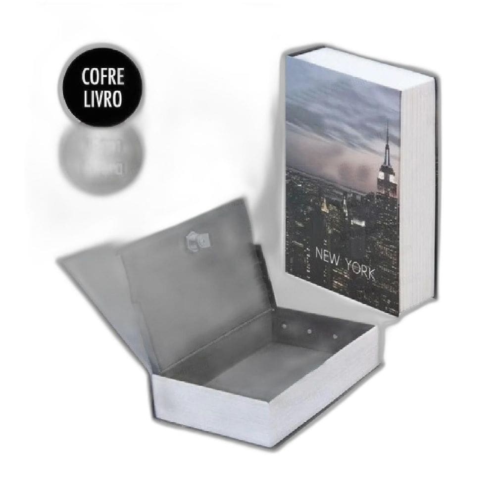 Cofre Livro Camuflado Com Chaves Porta Joia Dinheiro - Ny