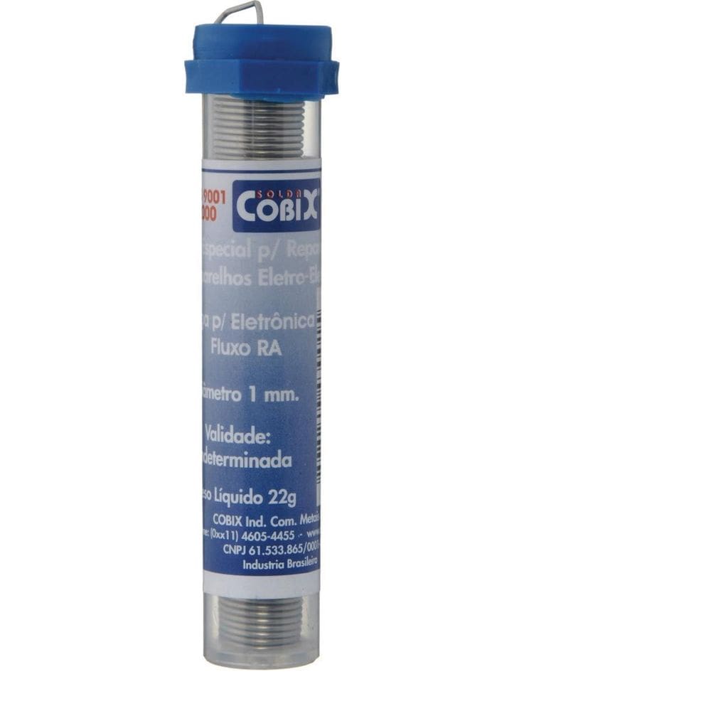 Solda Cobix Tubinho 1.0Mm 63X37 22 Gramas
