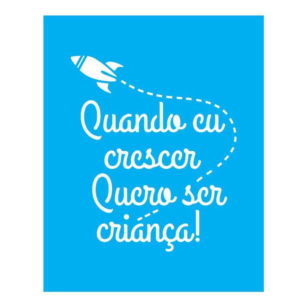 Stencil Tamako Quando Eu Crescer - 20X25Cm - Ref B568