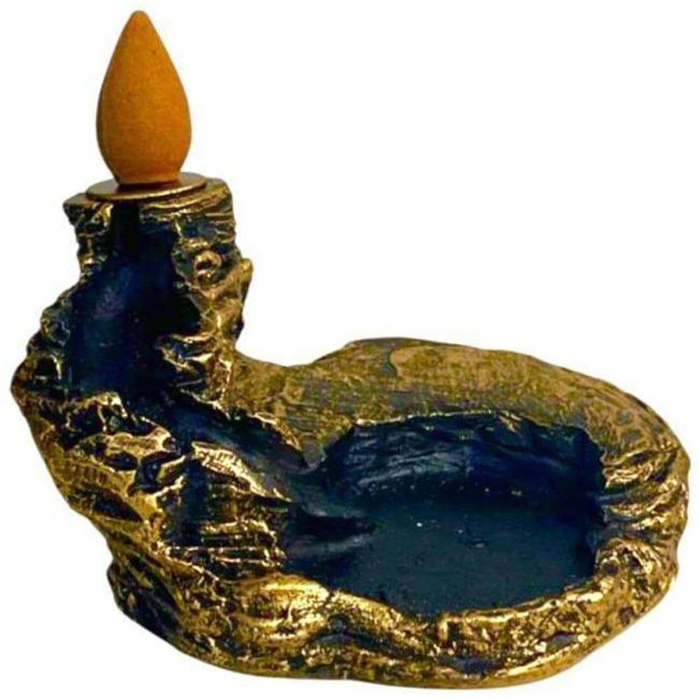 Incensário Cascata 4,5 Cm Universal Resina - Selecione A Cor